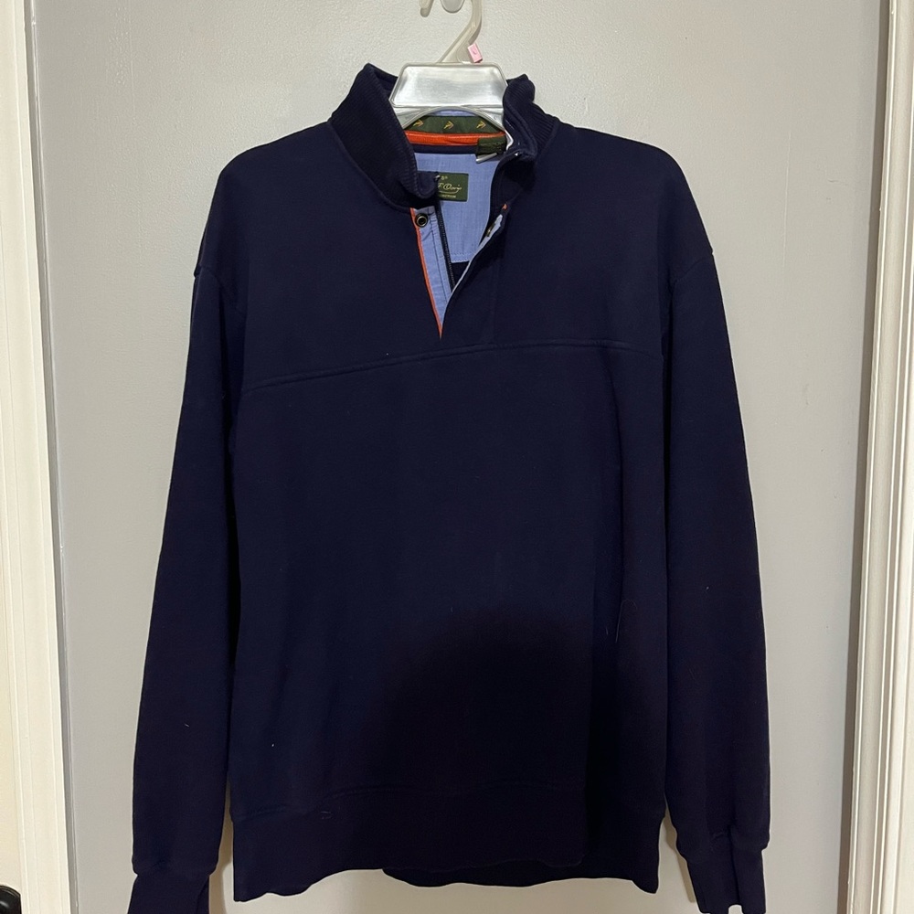 Men's Orvis Navy Quarter Snap